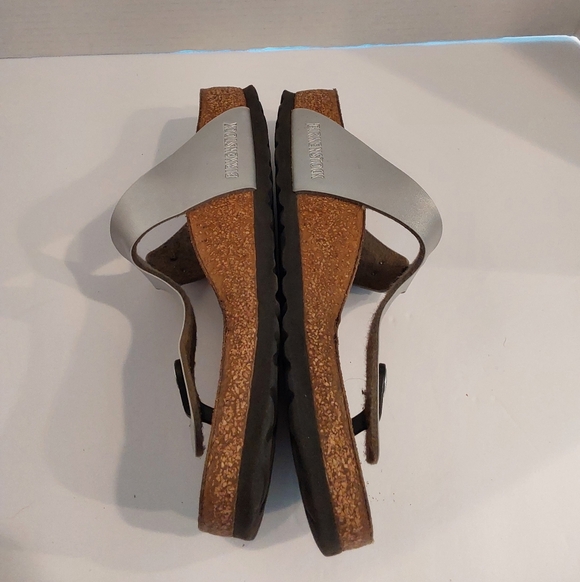 BIRKENSTOCK GIZAH SILVER SIZE 37 PRE-OWNED - Picture 5 of 5